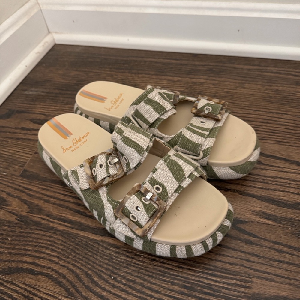 Sam Edelman Olive Striped Sandals